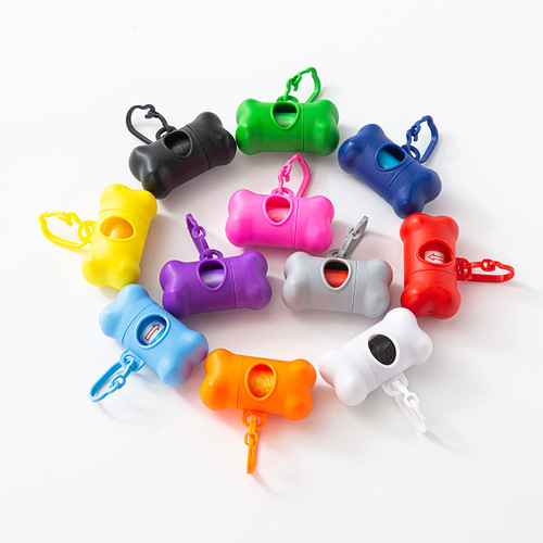 Sanding Bone Type Trash Can Cat and Dog Poop Bag Storage Box Pet Dog Cleaning Supplies Trash Bag Pocket Pick-up Device