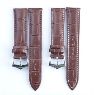 Quick Release First Layer Double-Sided Genuine Leather Bamboo Strap New Triangle Buckle Watch Strap 18 19 21 21 22 24mm