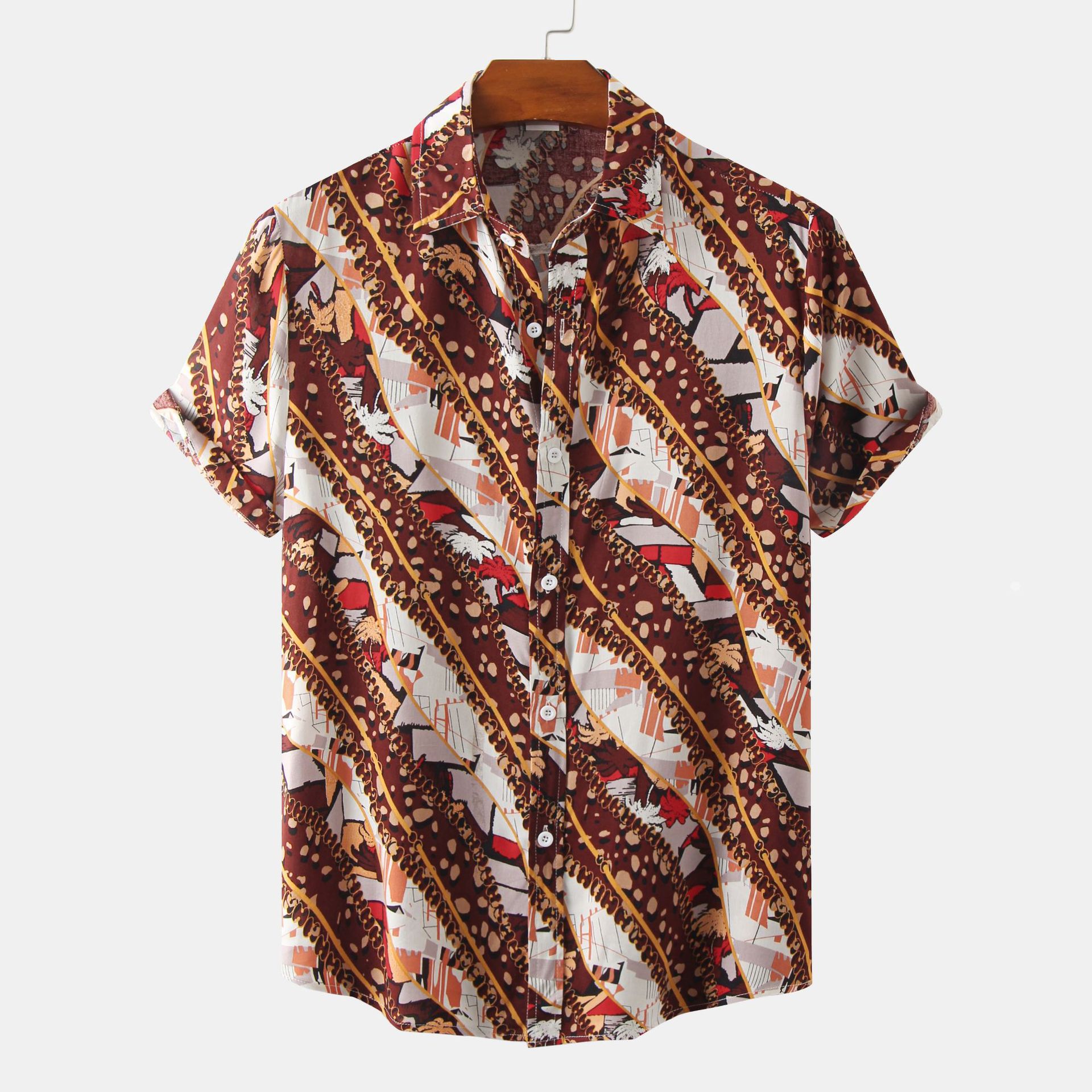 Men's Floral Short-Sleeve Shirt Image 6