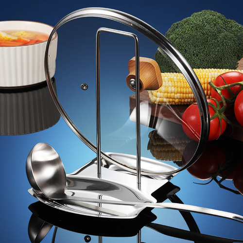 Stainless steel spoon rack pot lid rack multifunctional soup shell rack chopping board rack restaurant shelf kitchen storage rack