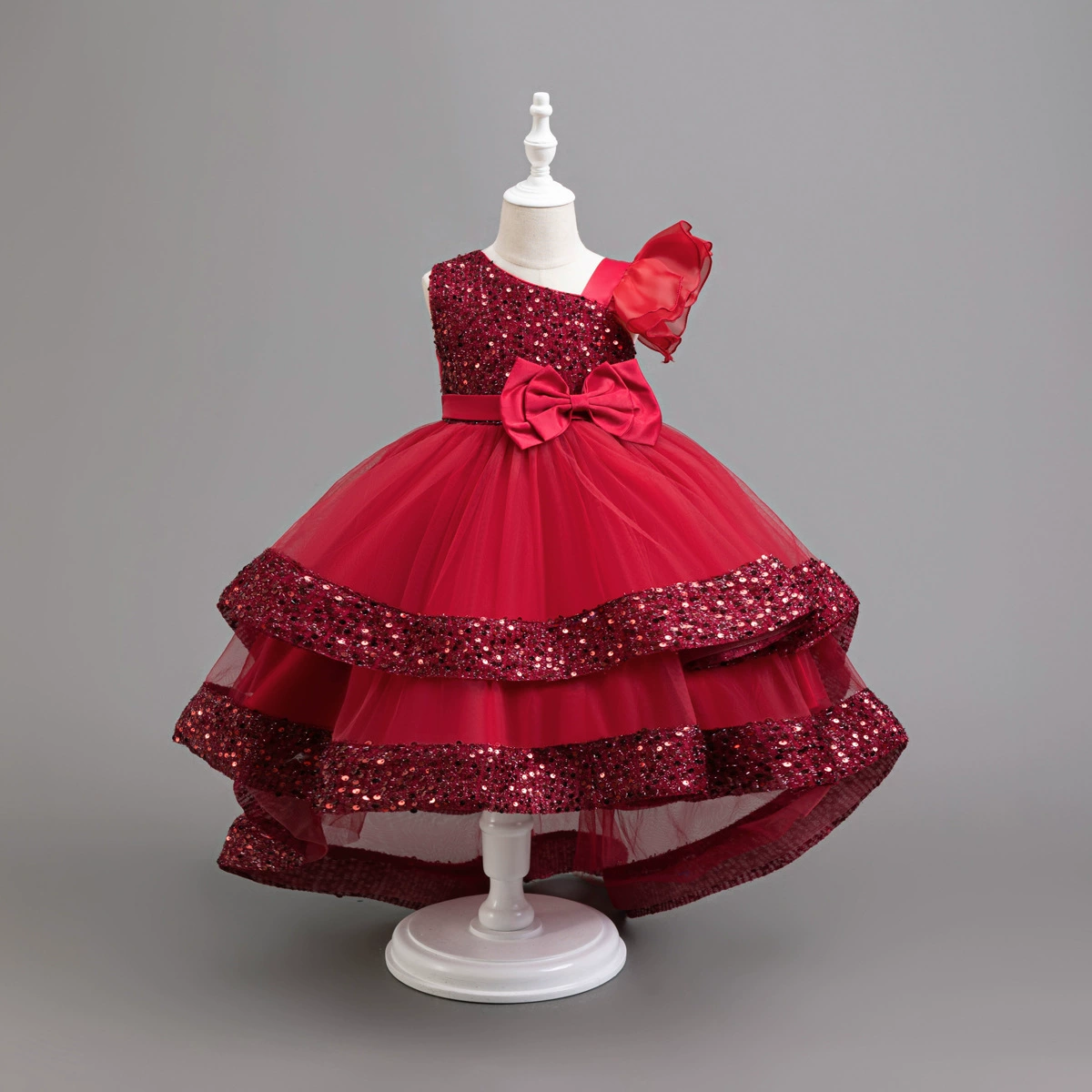Small princess costume, nail sequins, shiny soft cloth