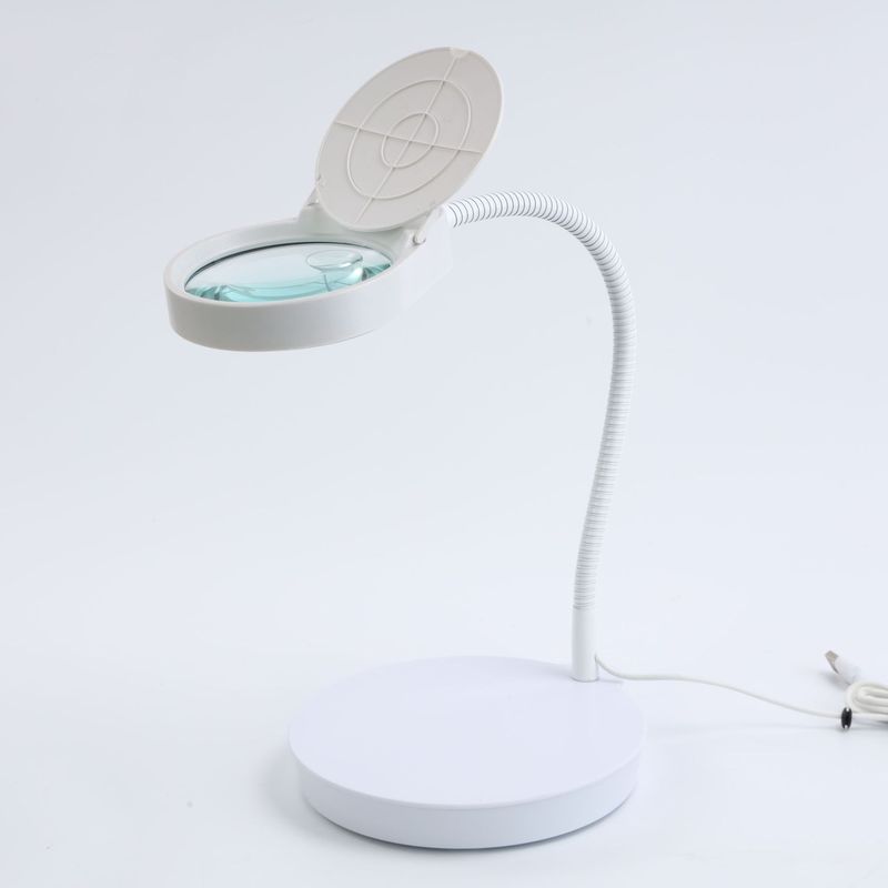 デスクトップ拡大鏡LEDランプ防塵カバー付きPD-4S家庭用老人が携帯電話のメンテナンスを読む|undefined