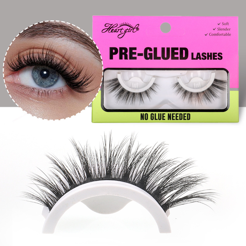 Three-Dimensional Glue-Free False Eyelashes, Glue-Free Self-Adhesive False Eyelashes, Broken and Cool-Looking Upper Eyelashes, Natural and No Need to Remove Them