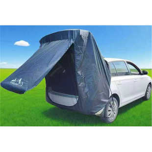 Outdoor Rear Tent Portable Camping Camping Sky Curtain Roof Extension Car Travel Account (Oxford)