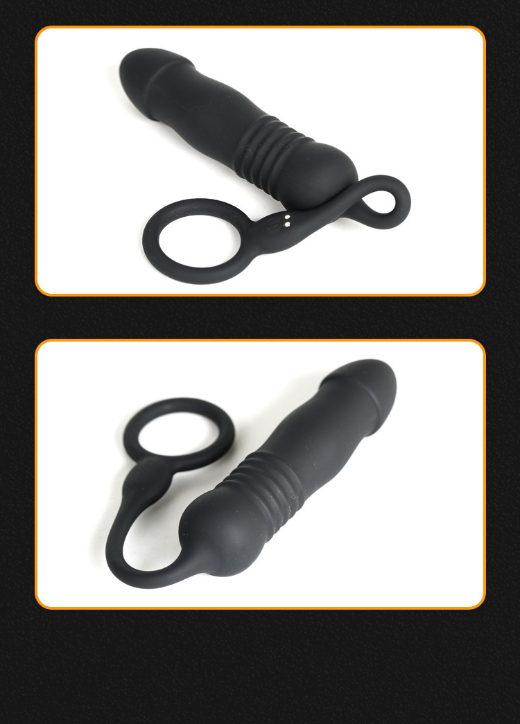 Remote-Control Vibrating Prostate Massager with Automatic Retractable Motion, Silicone Anal Toy — detail image 24