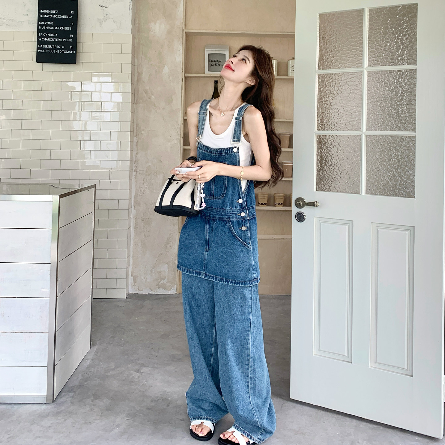 Blue denim set