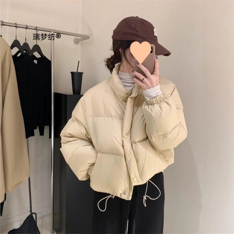立领加厚保暖棉袄面包服外套短款棉服女冬季2024年新款小个子