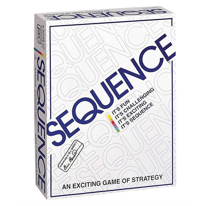 [英文版SEQUENCE GAME 序列迷阵花式五子棋桌游卡牌聚会休闲游戏棋]