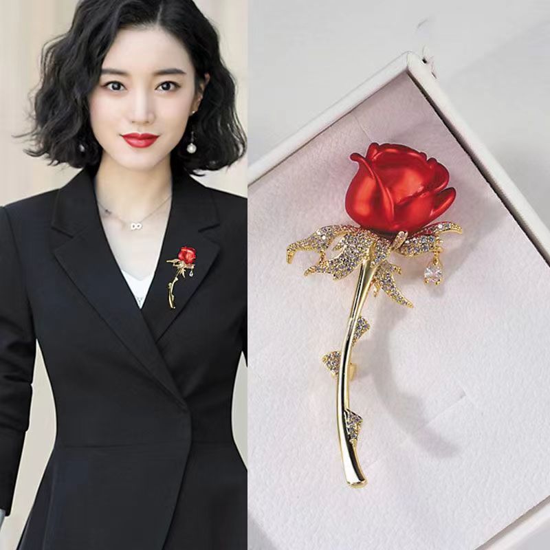 Alfinete de flor elegante para mulher com pérolas estilo coreano_voghion.com