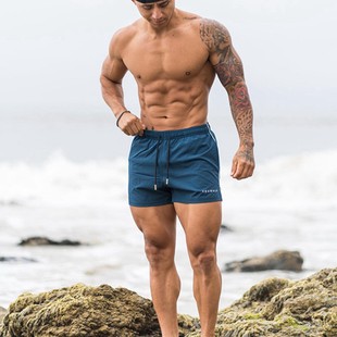 Shorts Men's Sports Quick-drying Trendy Brand Boxing Leg Training Three-point Pants Muscle Fitness Basketball Trendy Brand Pants