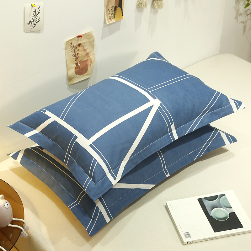 Pillowcase Pillowcase Single Pair Adult Student Children Dormitory Home Large Pillowcase Aloe Cotton Spring and Summer Wholesale