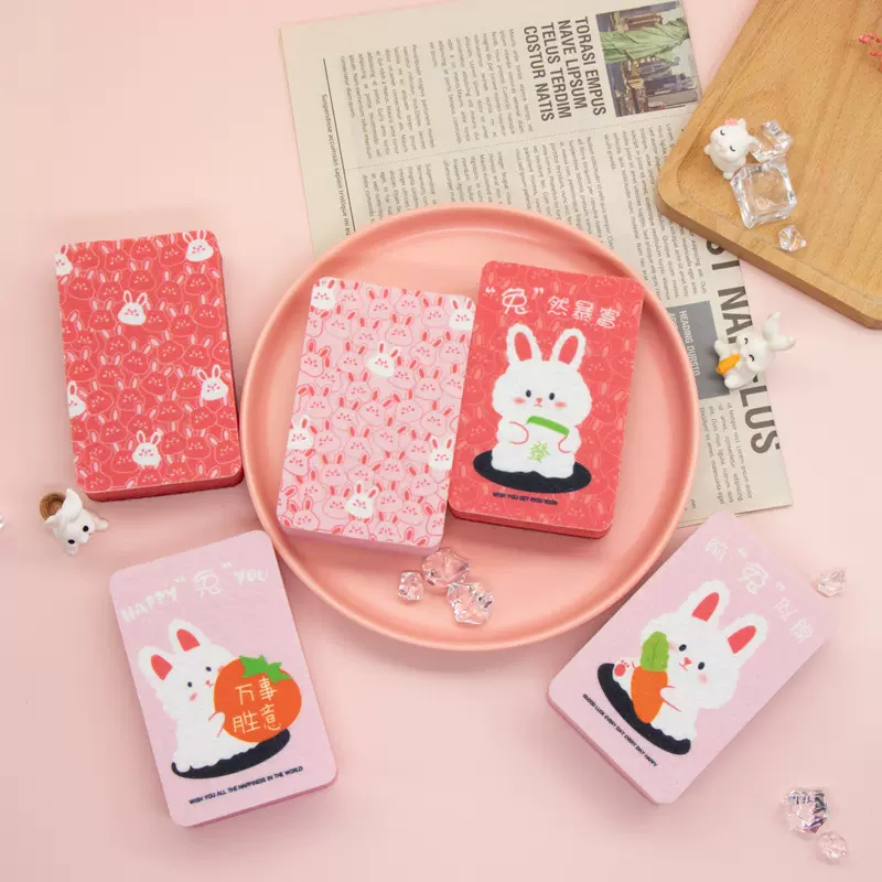 原创有钱兔卡通厨房清洁海绵魔力擦百洁布海绵块刷锅洗碗海绵擦