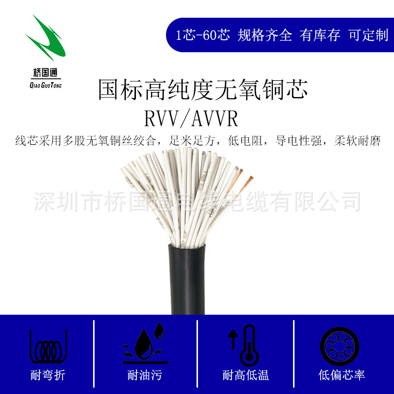 26芯RVV26×0.12/0.2/0.3/0.5/0.75/1.0/1.5护套线品质稳定价格好