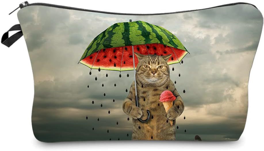 Transfronterizo Amazon nuevo animal flor lino bolsa de maquillaje bolsa de almacenamiento lino bolsa de cremallera impermeable