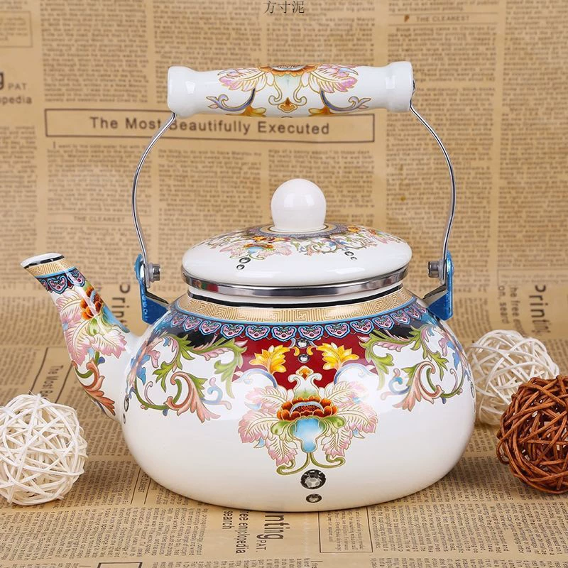 Эмалированный горшок, эмалированный чайник, эмалированная ручка, чайник, индукционная плита, газовый чайник, заводская поставка чайников