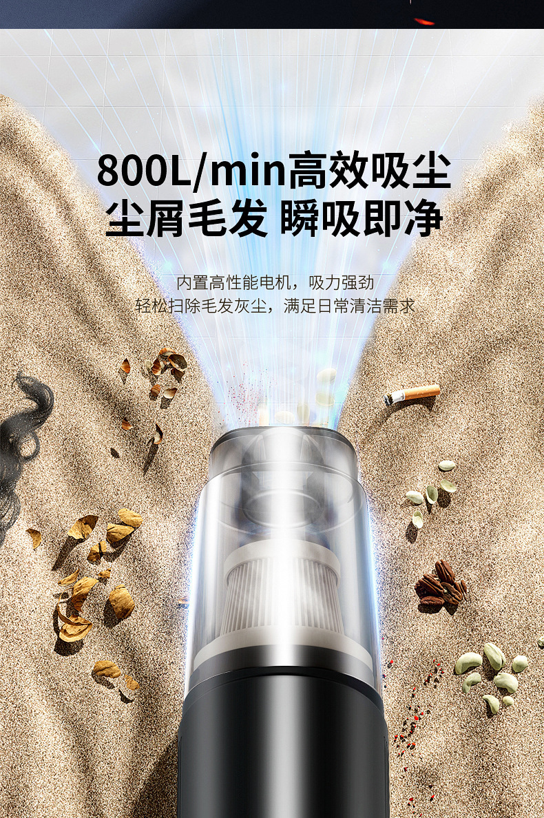 Car Vacuum Cleaner Wireless Multi-Function Handheld Portable Suction and Blowing Integrated Car Vacuum Cleaner High Power Mini