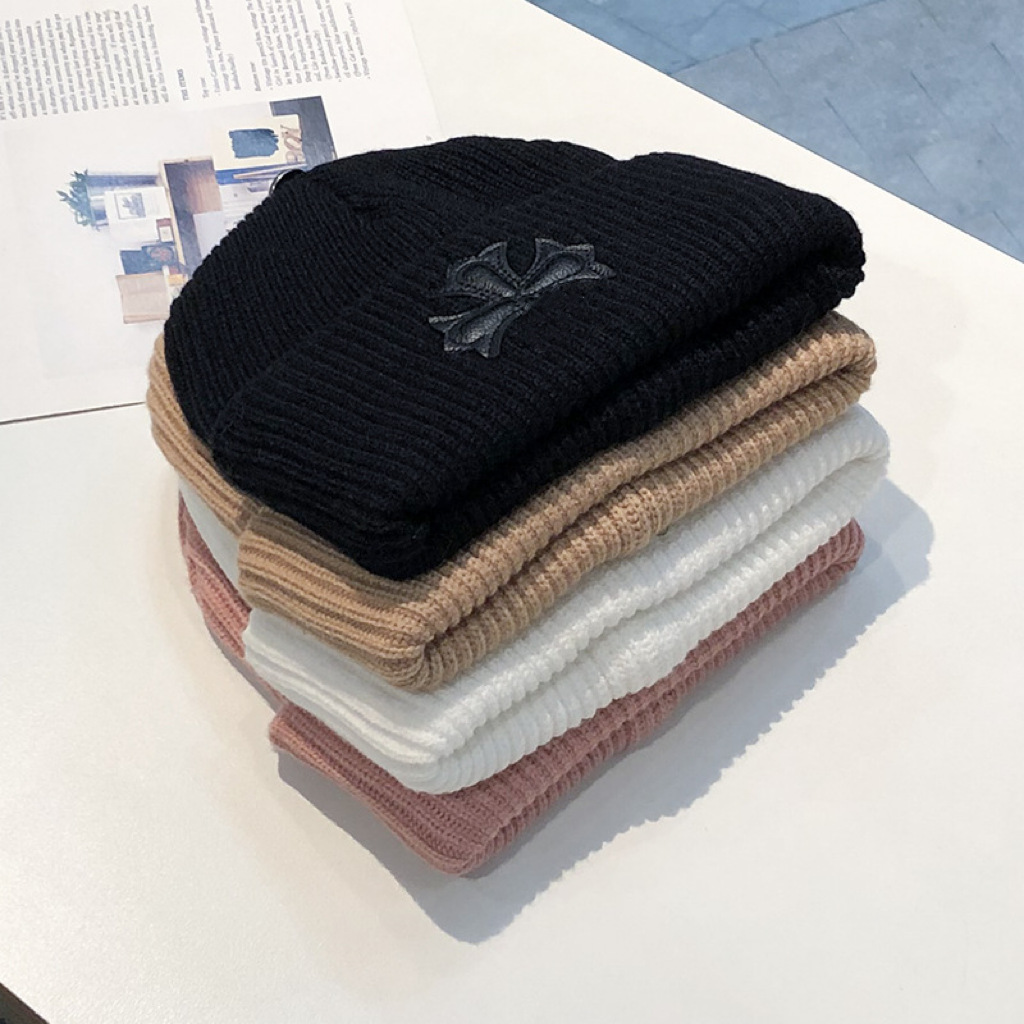Solid Color Pattern Unisex Simple Style Solid Color Eaveless Wool Cap