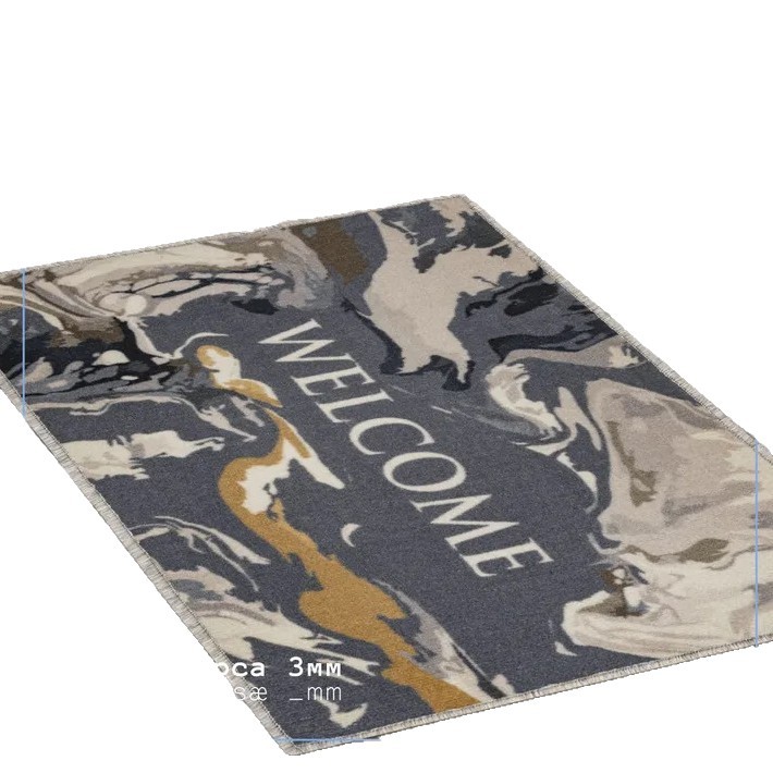 Exportación transfronteriza puerta de entrada alfombra de suelo resistente a la suciedad buena alfombra de terciopelo de cristal puerta de entrada doméstica alfombra antideslizante de polvo
