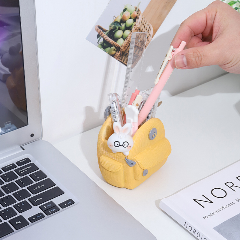 Chậu Cây Resin Chậu cây resin hình balo, chậu mọng nước mini, trang trí bàn làm việc văn phòng (RG-35)