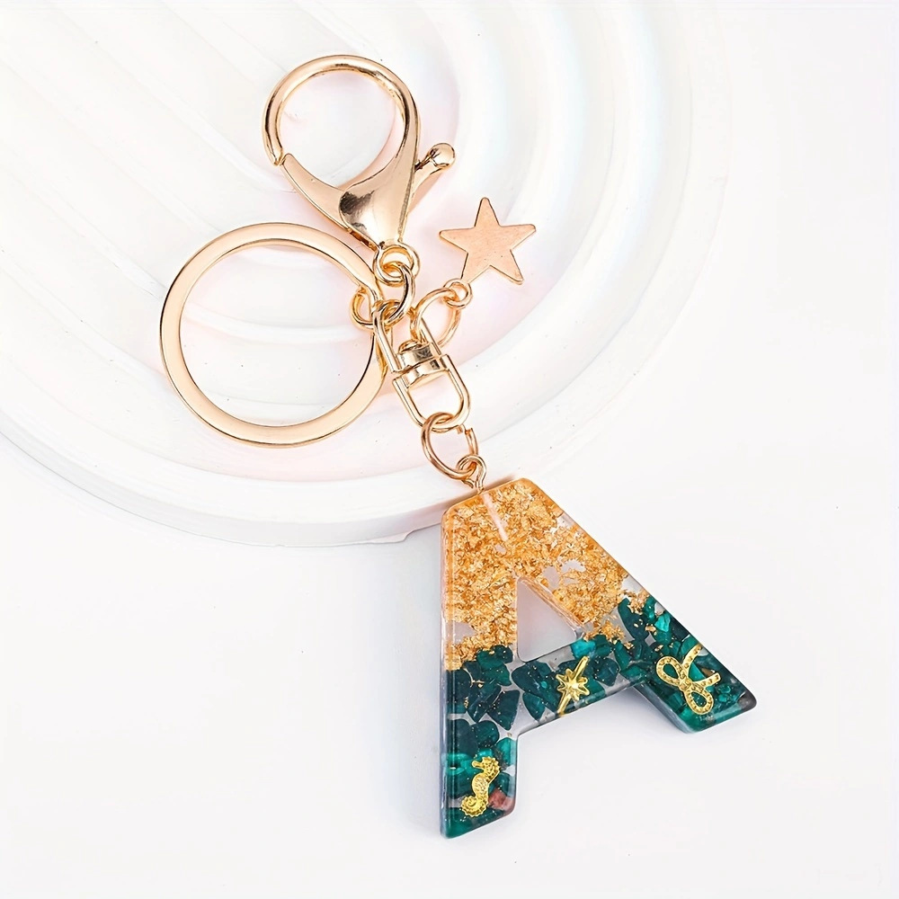 30g Weight Lobster Trigger Clasp Closure Clasp Closure Type Keychain Classification Daily Occasion Resin Material Letter, Star Pattern Women's Gender Marine Style, Sweet Style Marine Style Sweet Letter Star Resin Women's Lobster Trigger Clasp Closure Keychain 1