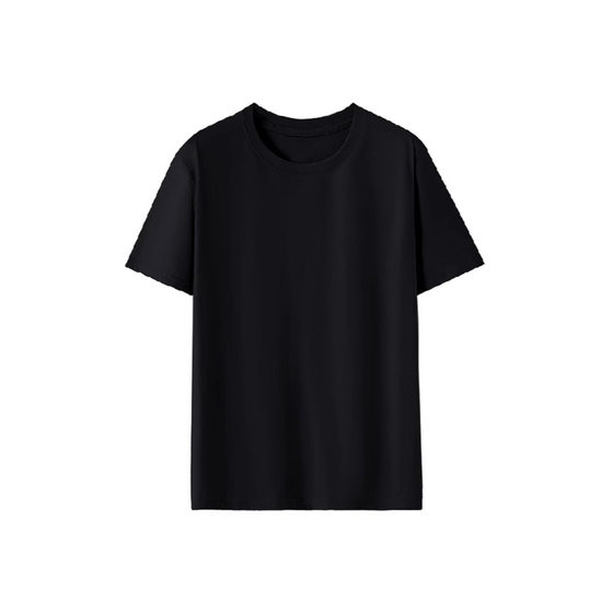 180g Combed Cotton Short-Sleeved Men's and Women's T-Shirts Summer Thin Pure Color Round Neck Tops with Casual White T-Shirts