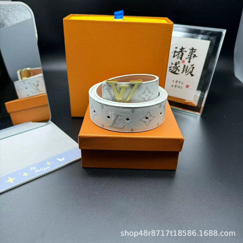 2025新L款男士字母皮带腰带青年裤带男韩版潮流v奢侈品商务年轻人|undefined