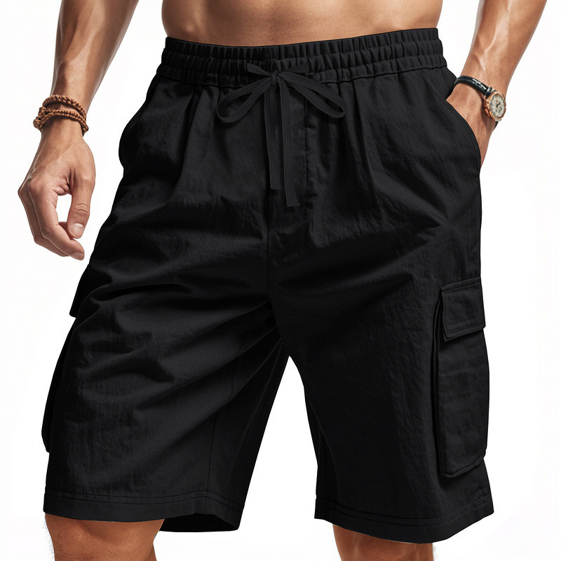 Transfronterizos Amazon Hot Sale American Outdoor Suelto Táctico Hombre Multi-bolsillo herramienta Casual Pantalones cortos de playa deportivos