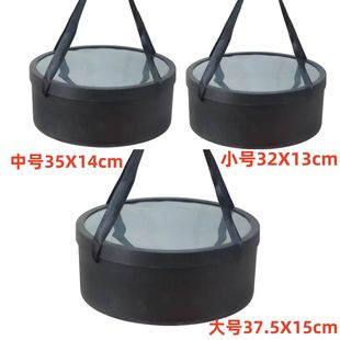 Round Flower and Fruit Gift Box with Hand Rope Empty Box Flower Box Flower Shop Packaging Flower Arrangement Gift Box Bouquet Box Material