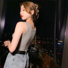 [Factory direct sales] Threaded anti-exposure sleeveless thin style inner bottoming camisole for women to wear outside and inside in summer and spring
