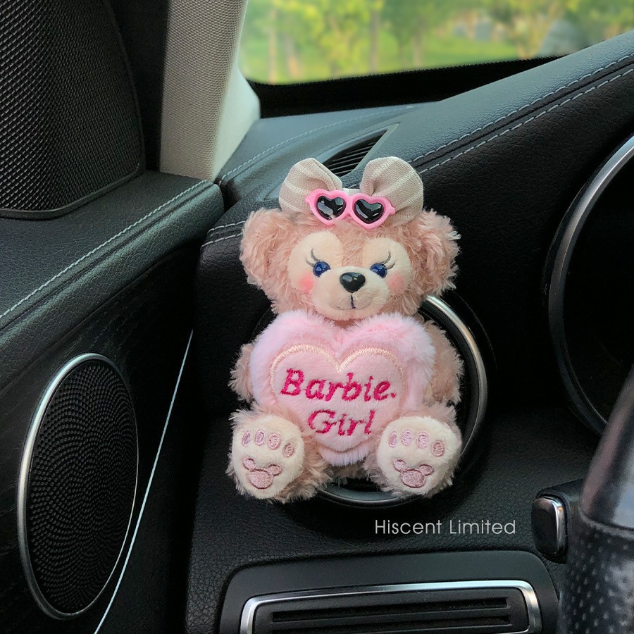 2025 nuevo coche muñeca oso de felpa Tamiflu coche aromaterapia de salida de aire decoración interior accesorios de coche decoración mujer