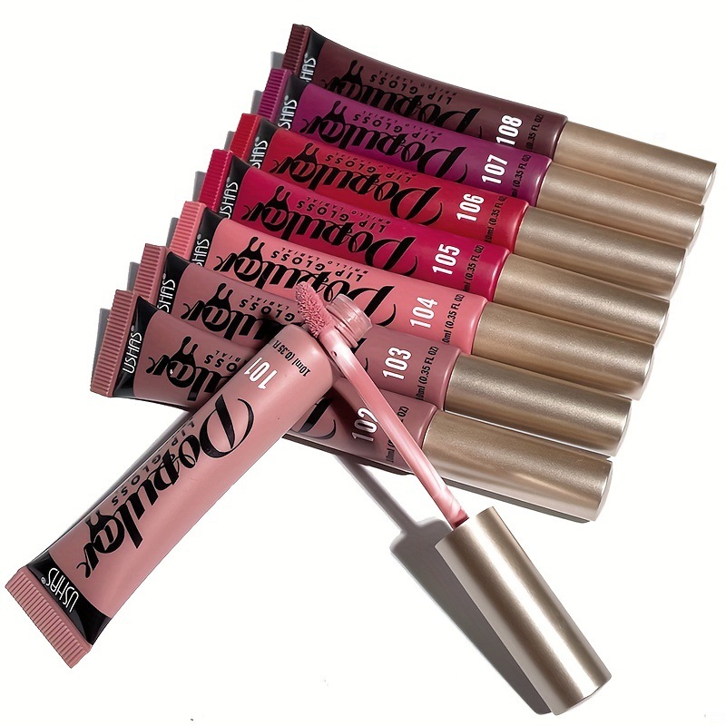 21g Weight Lip Glaze Type Of Cosmetics Plastic Material Multicolor Pattern Casual, Vacation Style Casual Vacation Multicolor Plastic Lip Glaze 5