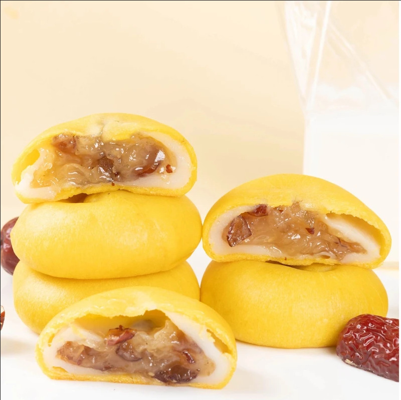 小米山药银耳小点心小零食早餐好吃的糕点小米山药银耳饼|undefined