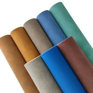 Factory direct 0.9mm European standard frosted PU artificial leather notebook book set shoe set computer luggage handbag fabric