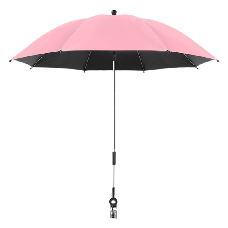 Cochecito de bebé sombrilla pegamento negro UV-prueba cochecito de bebé paraguas sombrilla paraguas impreso LOGO