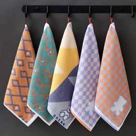 纯棉小毛巾男女儿童学生家用洗脸巾全棉大方巾柔软吸水不掉毛批发