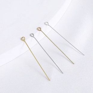 DIY handmade beaded 9-pin necklace bracelet earring accessories metal pendant curved needle nine-shaped needle wholesale