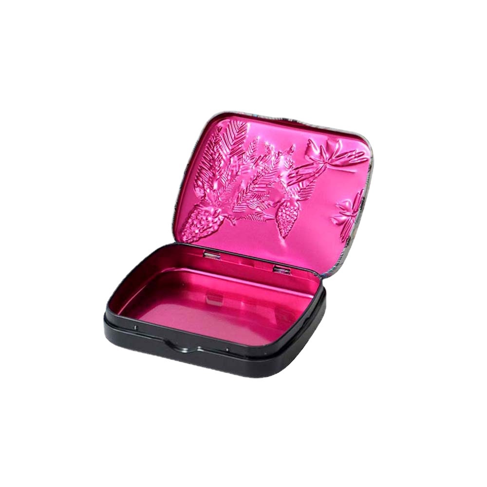 厂家马口铁小方罐玩具盲盒 食品级翻盖糖盒卡片收纳铁盒