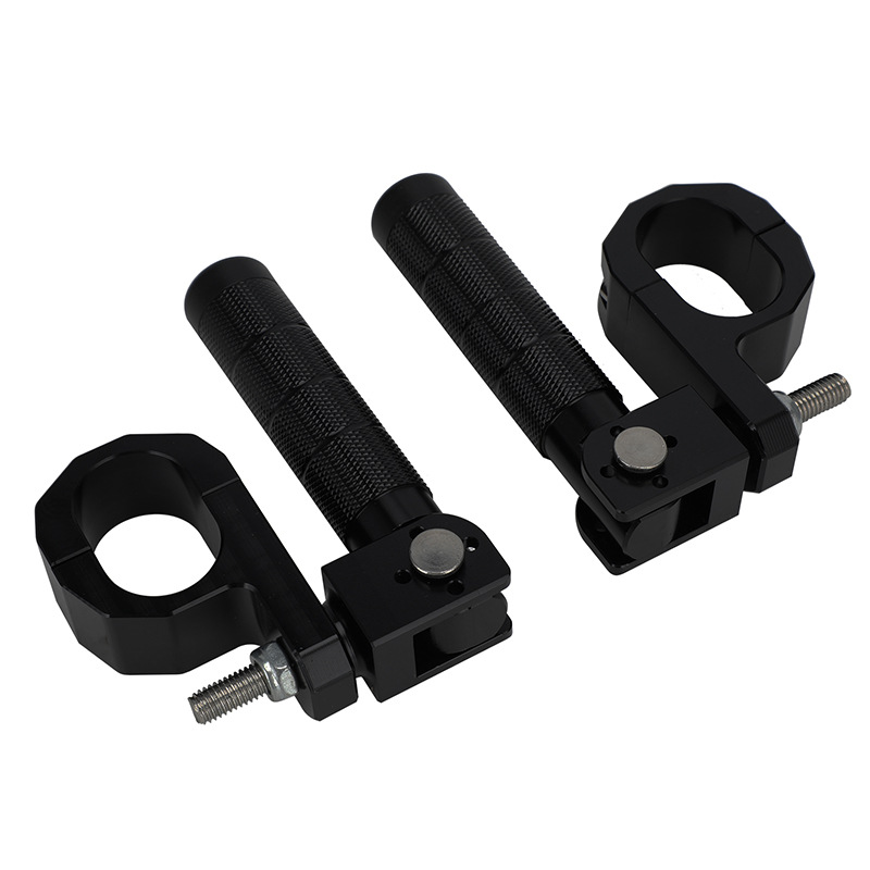 Motuoche CT125 Motorcycle Modified Accessories 6061 Aluminum Alloy Rear Foot Pegs (Motosiklet ləvazimatları və aksesuarları) - black