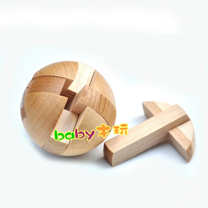 Cerradura Kongming de Madera Juguete Didáctico 5.8x5.8cm de Madera de Haya para Desarrollo Cognitivo para Jóvenes y Adultos image 4