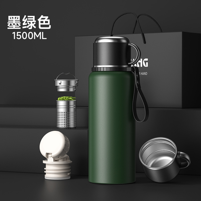316不锈钢大容量保温杯茶水分离泡男士泡茶保温杯户外运动保温壶|undefined