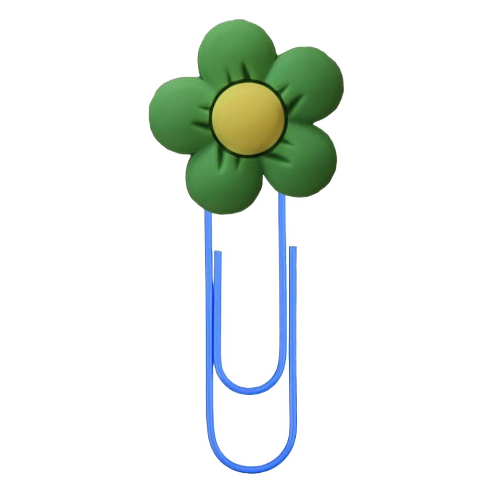 Flor clip de papel PVC marcador clip de papel de dibujos animados nuevo papelería de oficina
