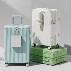 Water Cup Rack USB Charging Anti-Collision Corner Hooks Suitcase Handle Password Travel Luggage Bag Silent Universal Wheels