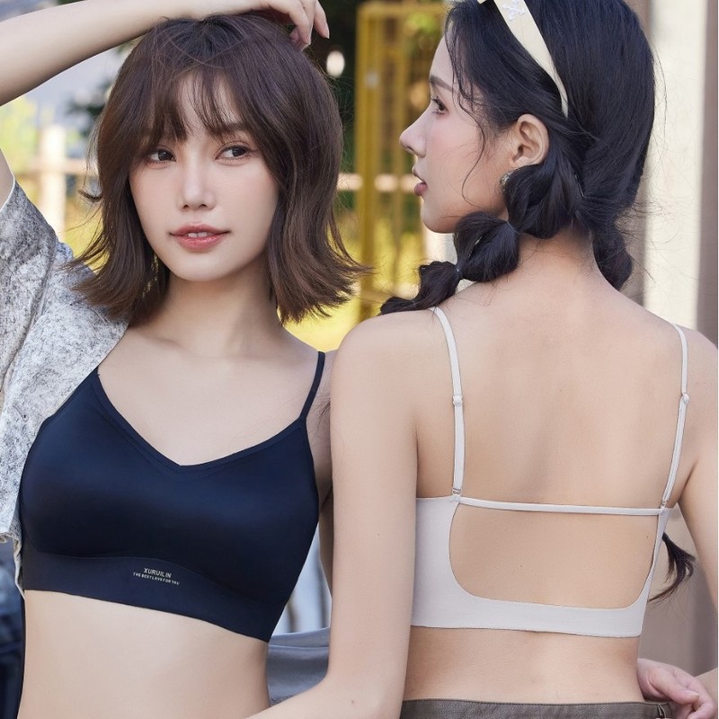秘薇2821运动内衣无痕舒适固定杯无钢圈美背抹胸小胸聚拢上托文胸|undefined