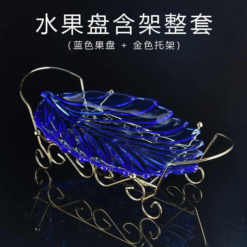 Acrílico plato de merienda personalizada plato de fruta Placa de barra de oscilación plato de fruta de plástico con estante creativo sala de estar plato de fruta grande