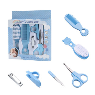 Baby Care Supplies Set Baby Comb Brush Scissors Care Tool Kit Baby Care 6-Piece Set Customized