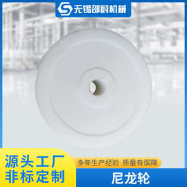 PA6尼龙轮重型耐磨滑轮工业传送带导向轮传动轮机械设备脚轮