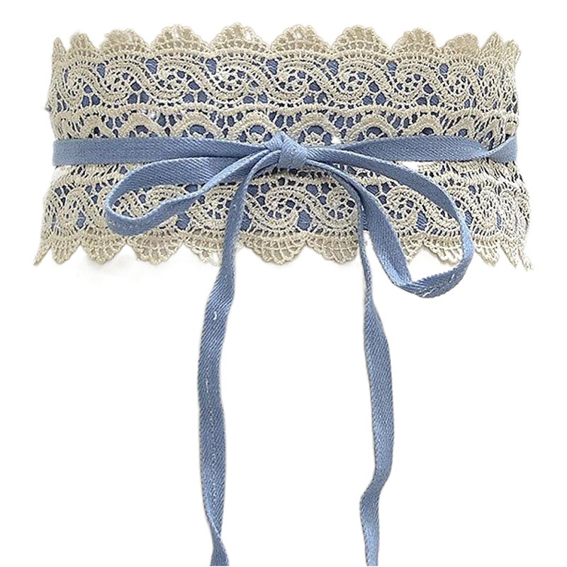 Cinturón de cintura ancha opcional multicolor de las mujeres europeas y americanas transfronterizas de encaje cinturón ancho decorativo Cinturón de mujer en stock