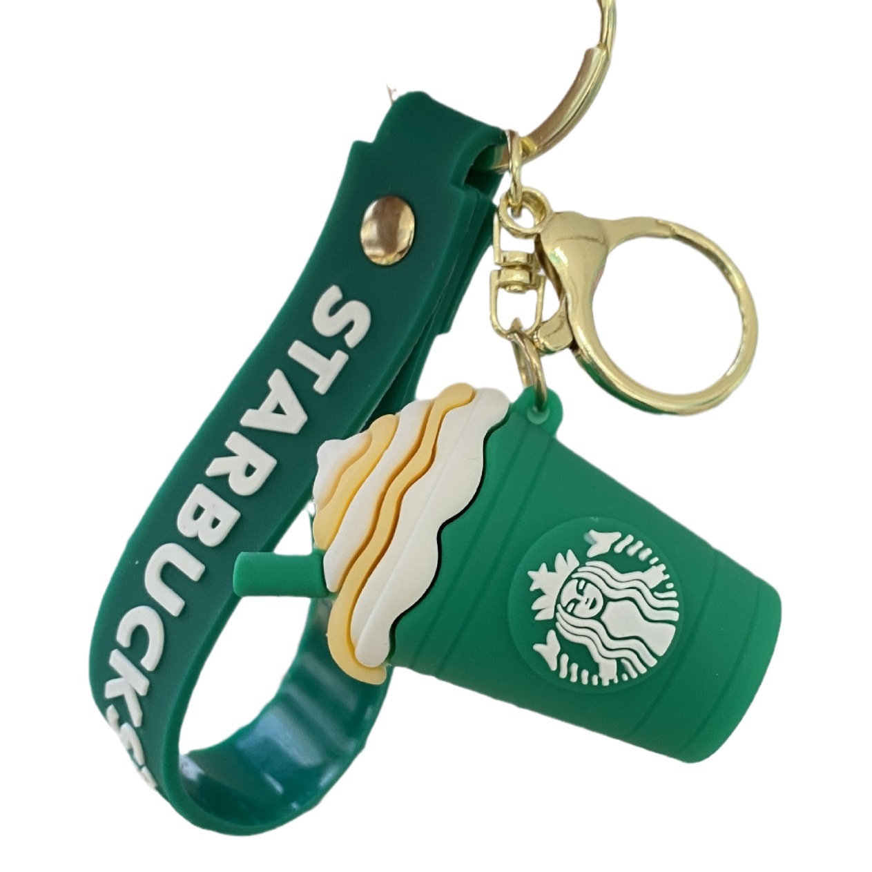 Nueva Starbucks llavero leche taza de té muñeca colgante bolsa accesorios del bebé atrapando máquina pequeño regalo al por mayor