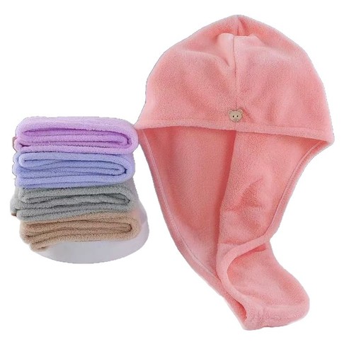 Dry hair hat, dry hair towel, hair wash hat for women, shower cap, head scarf, large towel, coral velvet, thickened