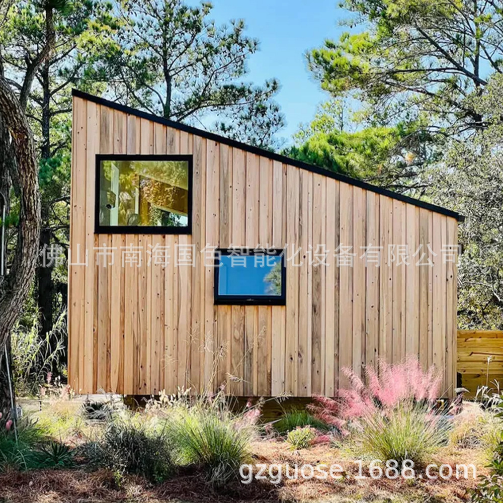 Contenedor, caja, casa, área escénica, casa de acero ligero, villa, casa autoconstruida, estructura de acero, casa de tablero de contenedores con decoración